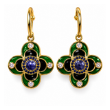 BOUCLES D'OREILLES GIULIA SAPHIR QUARTZ