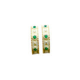 BOUCLES D’OREILLES ESSIA ARGENT ONYX VERT