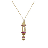 COLLIER EDNA ZIRCONS ROSE