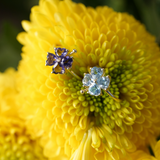 BAGUE TREFLE IOLITE