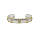 BRACELET NATACHA ARGENT ONYX VERT