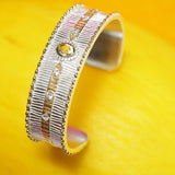 BRACELET KOS ARGENT AMÉTHYSTE VERTE