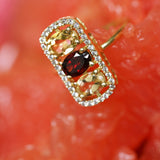 BAGUE IBERIS CITRINE ET GRENAT