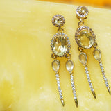 BOUCLES D'OREILLES BOLZANO LEMON QUARTZ