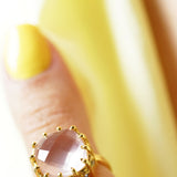 BAGUE KALLYS - QUARTZ ROSE