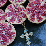 COLLIER POSITANO AQUA BLUE/ PIERRE DE LUNE