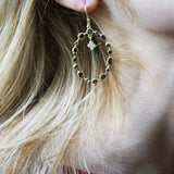 BOUCLES D'OREILLES CATANE QUARTZ FUMÉ