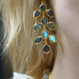 BOUCLES D'OREILLES NOA LABRADORITE