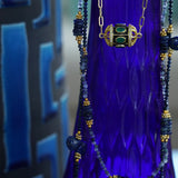 COLLIER LORIS EMAIL BLEU ONYX VERT