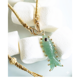 PENDENTIF SÉLÉNE AGATE VERTE
