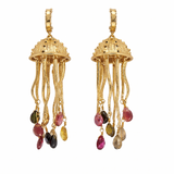 BOUCLES D'OREILLES MEDUSA TOURMALINES