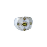 BAGUE MIRANI ARGENT TOURMALINE VERTE