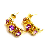 BOUCLES D'OREILLES SAMSARA AMETHYSTE