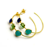 BOUCLES D'OREILLES RIMA AMAZONITE