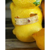 BRACELET KOS OR TOURMALINES ROSE