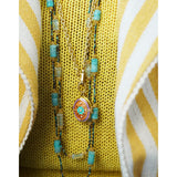 COLLIER RAVELLO EMAIL ORANGE ET PARME