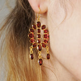 BOUCLES D'OREILLES ANAÏS GRENAT