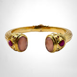 BRACELET NILAYA QUARTZ ROSE RUBIS