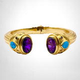 BRACELET NILAYA AMETHYSTE & TURQUOISE