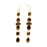 BOUCLES D'OREILLES MAURYA QUARTZ FUMÉ