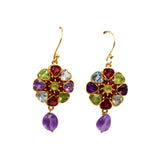 BOUCLES D'OREILLES DONA GRENAT