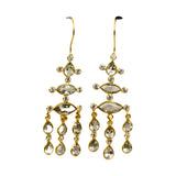 BOUCLES D'OREILLES LIZIA AMÉTHYSTE VERTE