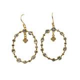 BOUCLES D'OREILLES CATANE TOPAZE BLEU