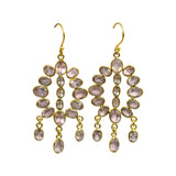 BOUCLES D'OREILLES ANAIS QUARTZ ROSE