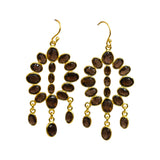 BOUCLES D'OREILLES ANAIS QUARTZ FUMÉ