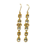 BOUCLES D'OREILLES MAURYA AMÉTHYSTE VERTE