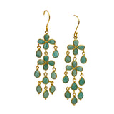 BOUCLES D'OREILLES VICTOIRE AMAZONITE