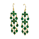 BOUCLES D'OREILLES VICTOIRE ONYX VERT