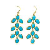 BOUCLES D'OREILLES NOA TURQUOISE