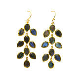 BOUCLES D'OREILLES NOA LABRADORITE