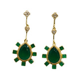BOUCLES D'OREILLES RIMINI ONYX VERT