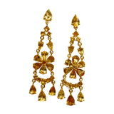 BOUCLES D'OREILLES TERAMO CITRINE