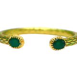 BRACELET SALOMÉ EMAIL VERT / ONYX VERT