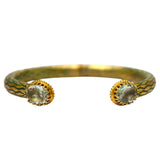 BRACELET SALOMÉ OR ÉMAIL VERT & AMÉTHYSTE VERT