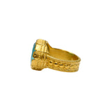 BAGUE MORPHÉE CALCÉDOINE BLEU