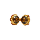BAGUE TIYA QUARTZ FUMÉ - CORNALINE