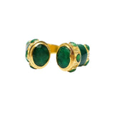 BAGUE INDIRA EMAIL VERT - ONYX VERT