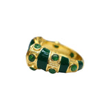 BAGUE INDIRA EMAIL VERT - ONYX VERT