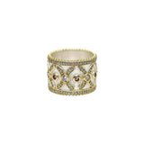 BAGUE CAMELIA ARGENT ET TOURMALINES