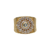BAGUE CISTUS OR ET TOPAZE BLEU