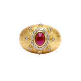 BAGUE CYCLAMEN GRENAT