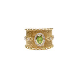 BAGUE LIDIA OR TOURMALINE VERTE