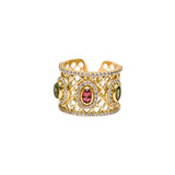 BAGUE ANALI OR TOURMALINES