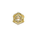 BAGUE ANTONIA OR AMÉTHYSTE VERTE