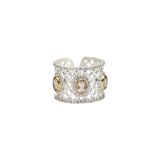 BAGUE ANALI ARGENT QUARTZ ROSE