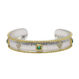 BRACELET NATACHA ARGENT ONYX VERT